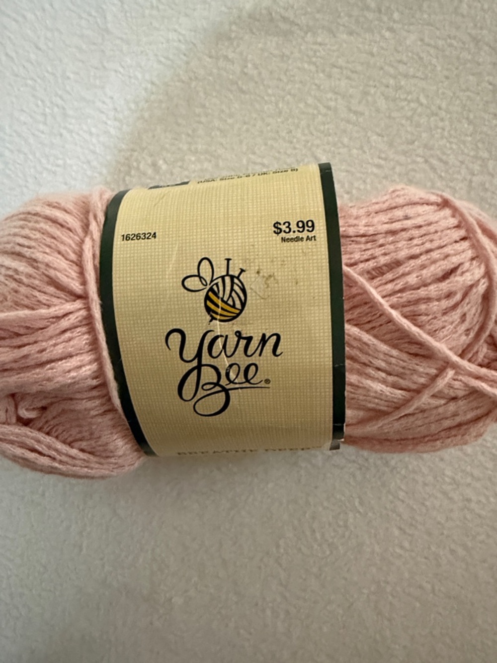 Yarn Bee Breathe Deep yarn in Soft Pink ,New